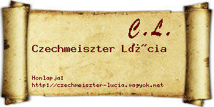 Czechmeiszter Lúcia névjegykártya